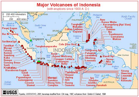 daftar gunung berapi di indonesia